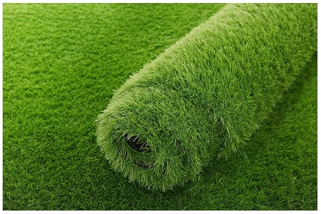 Alfombra de césped artificial de pelo alto con dorso de látex