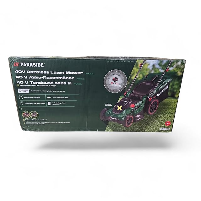 Cortacésped a batería Parkside PRMA 40-Li B3 servido sin baterías ni cargador