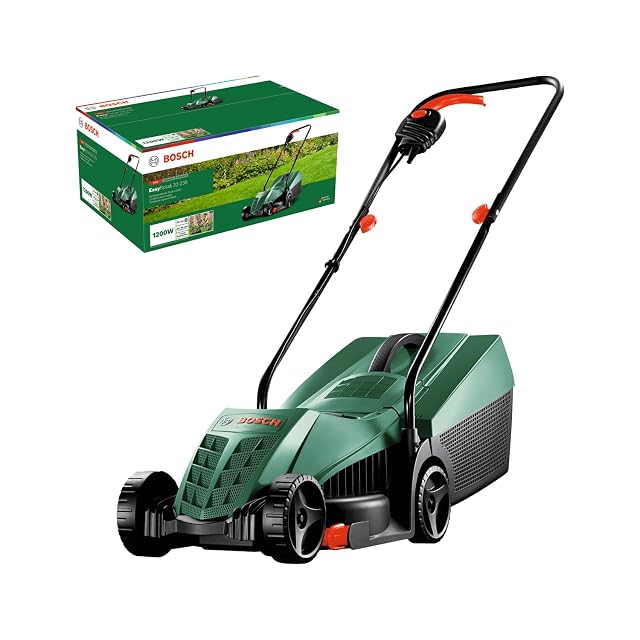 Cortacésped eléctrico con cable Bosch EasyRotak 32-235 con manillares plegables