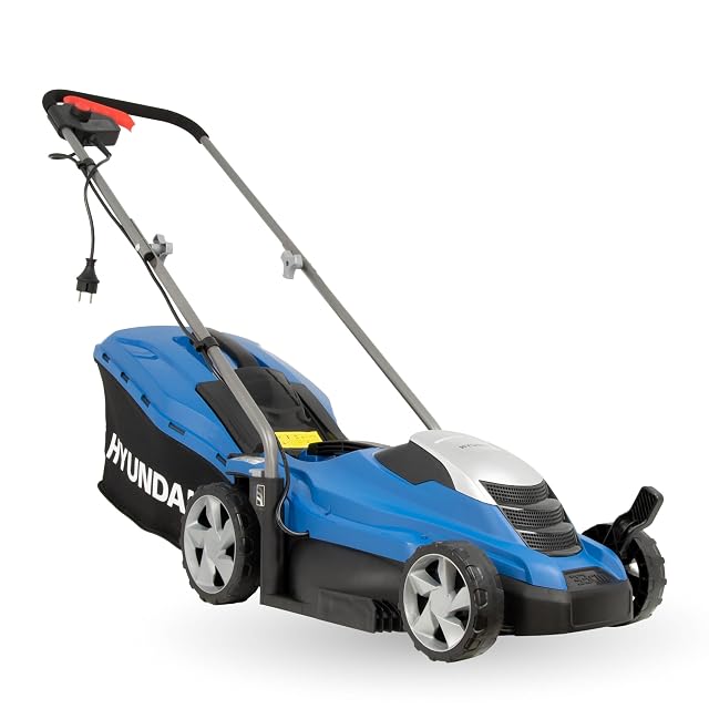 Cortacésped eléctrico con cable HYUNDAI LM3301E con chasis de 33 cm y peine de césped