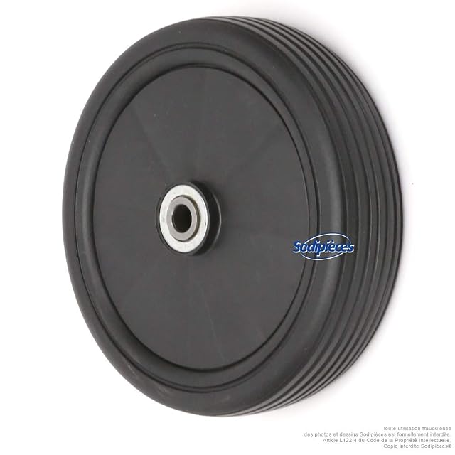 Rueda de recambio de plástico ratioparts para cortacéspedes SABO y John Deere de 43 cm