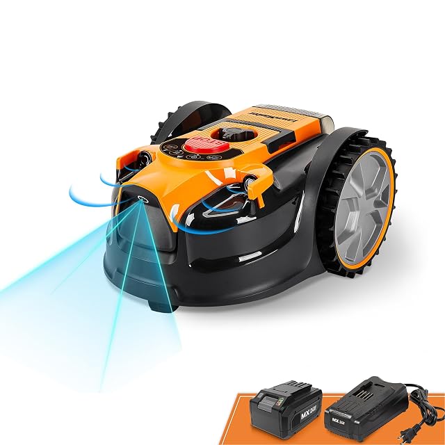 Robot cortacésped sin cable LawnMaster OcuMow con cámara y sensores de ultrasonidos