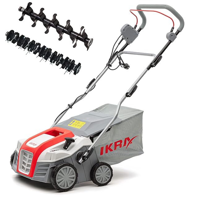Escarificador eléctrico IKRA IEVL 2000 con 40 cm de anchura de trabajo y rodillos intercambiables